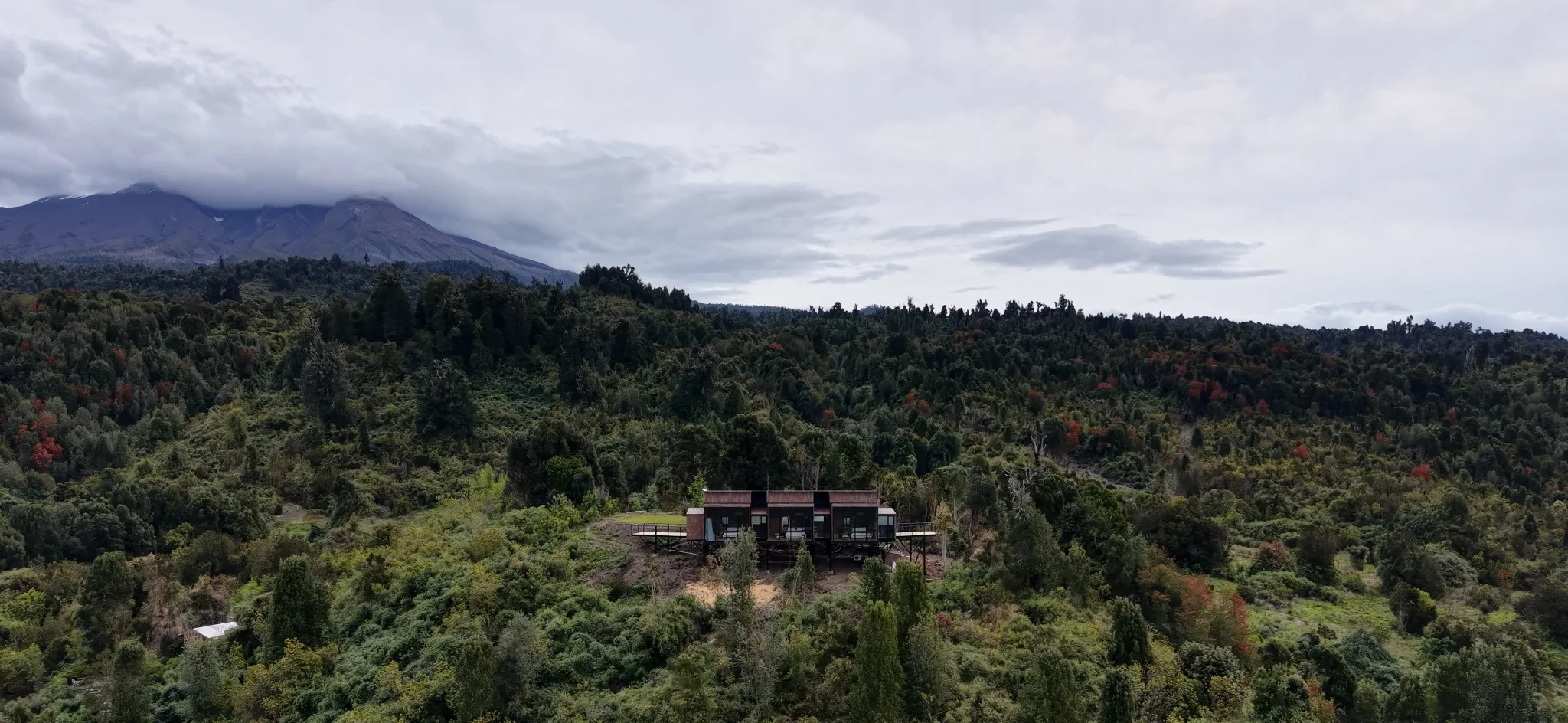 Ampe Lodge desde el aire